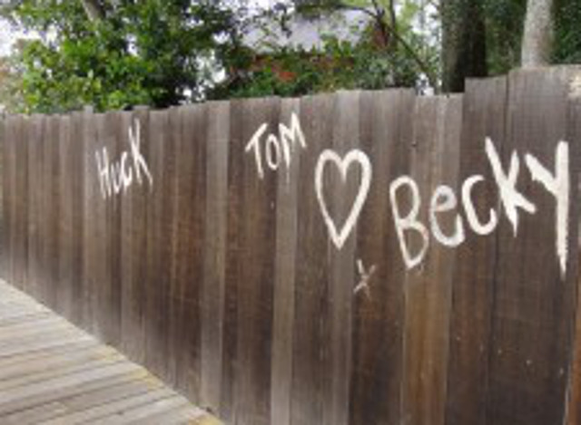 Whitewashed Fence