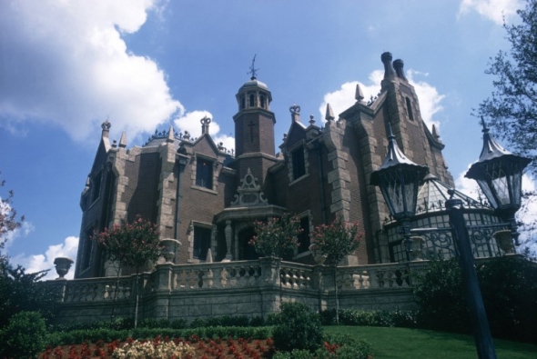 Haunted Mansion from the ground