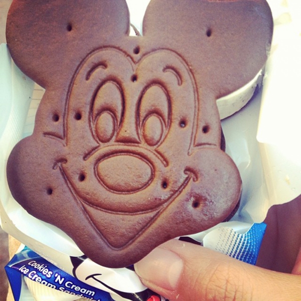 Mickey ice cream sandwich