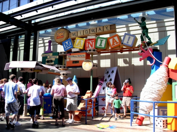 Toy Story Midway Mania has been a popular, if confusing, choice