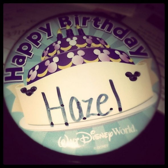 Disney birthday button