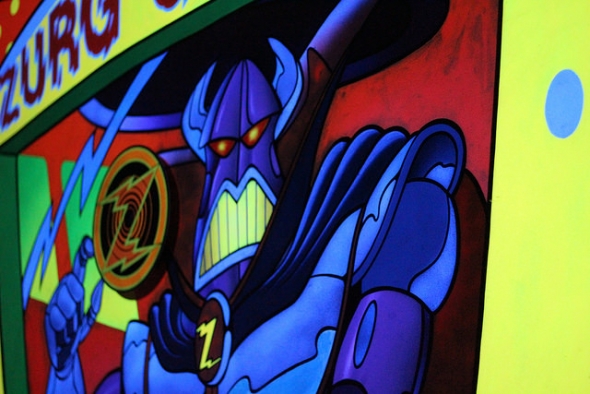 Zurg target in Buzz Lightyear Space Ranger Spin