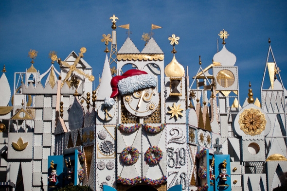 "it's a small world" holiday entrance