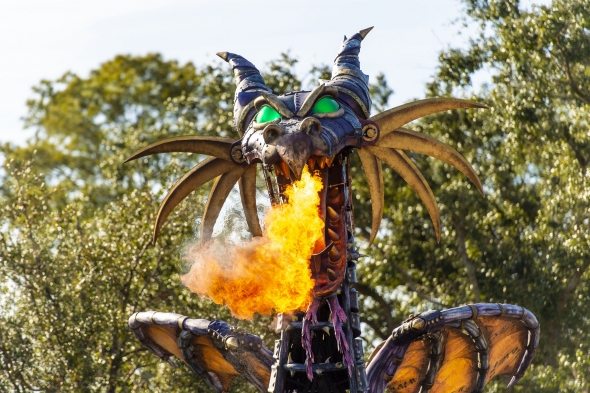 Maleficent Dragon spewing fire